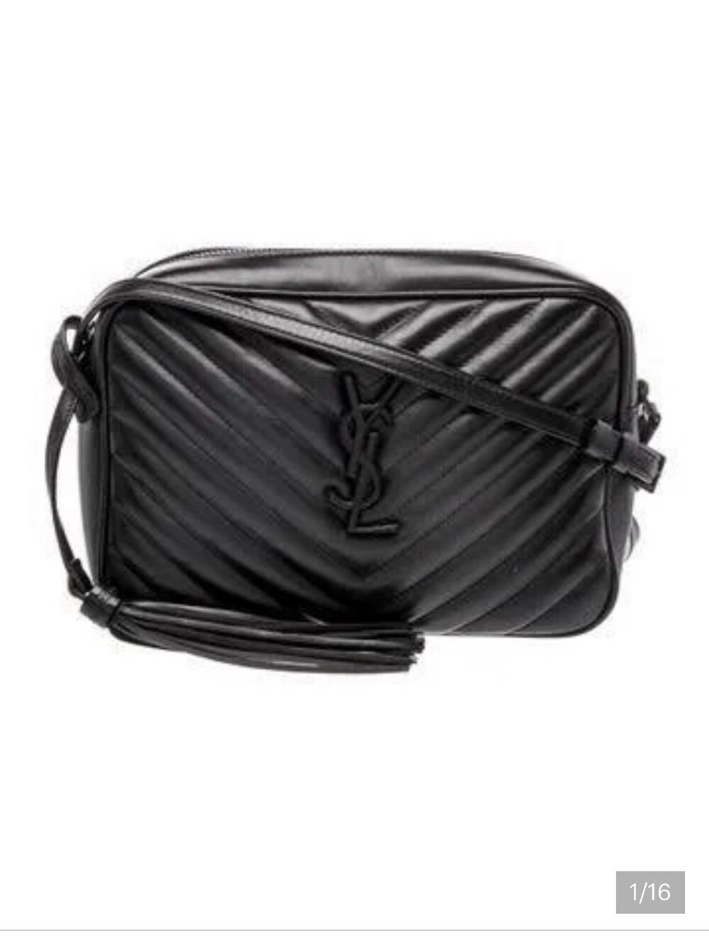 YSL Chevron Monogram
Calfskin Leather Camera Bag